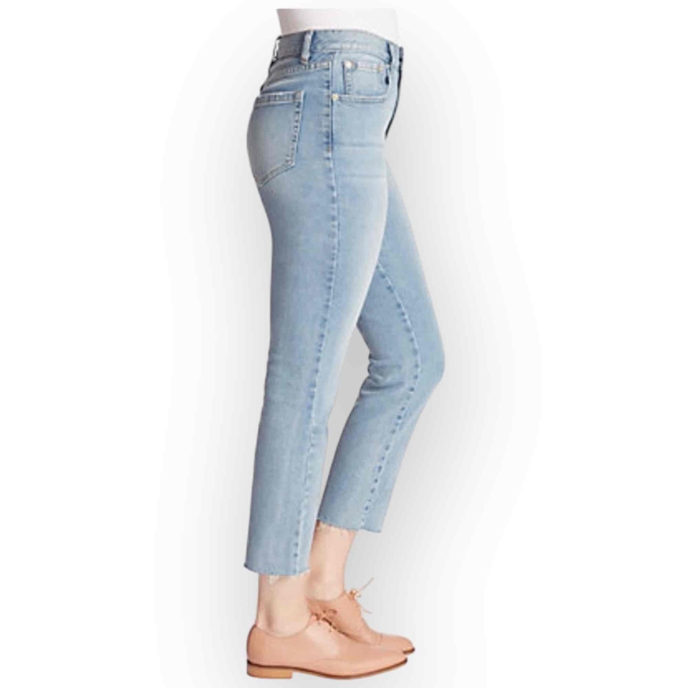 NWT Ella Moss High-Rise Slim Straight Ankle Jeans –Women’s 8/29– Light Wash - Picture 3 of 12